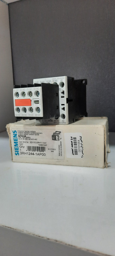 کنتاکتور فرمان زیمنس 4NO+4NC-24V-DC مدل 3RH1244-1BB40