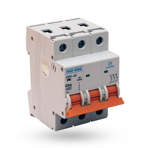 کلید مینیاتوری ۶۳ آمپر سه فاز پارس فانال