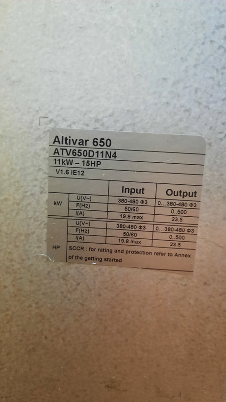 اینوتر 11 کیلو وات کاربردهای پمپ و فن اشنایدر ATV650D11N4