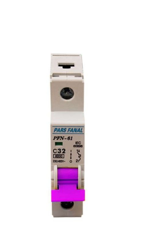 کلید مینیاتوری پارس فانال تک پل 32 آمپر PFN-1P-C32