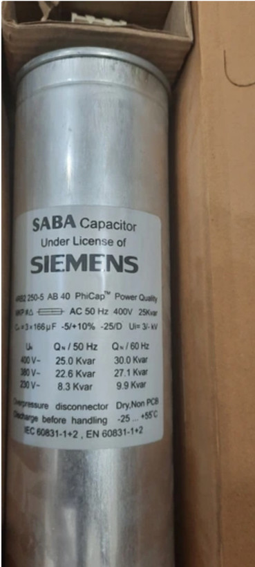 خازن ۳0 کیلووار صبا زیمنس (۲۵در۴۰۰)