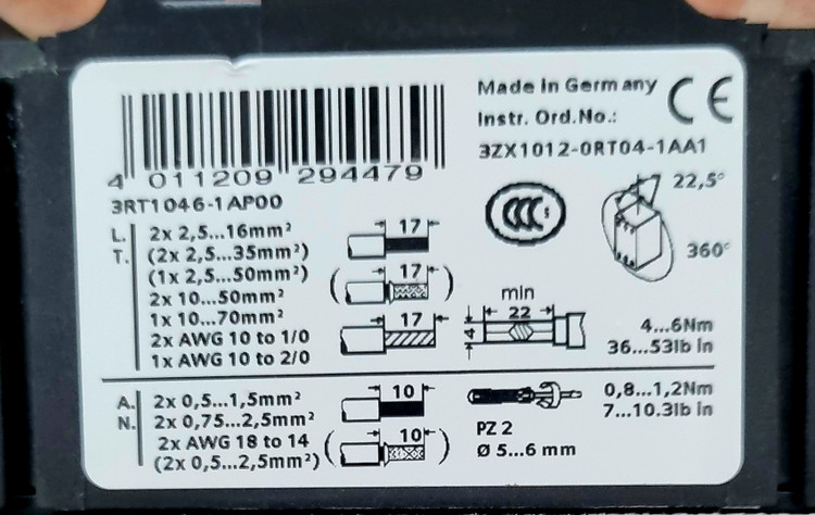 کنتاکتور زیمنس ، SIEMENS