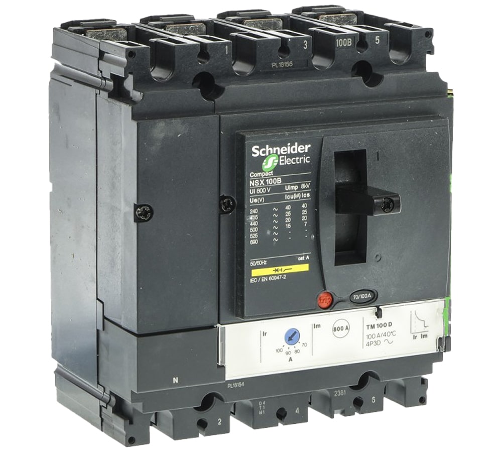 کلید اتوماتیک 4پل ۱۲۵ آمپر اشنایدر اصلی