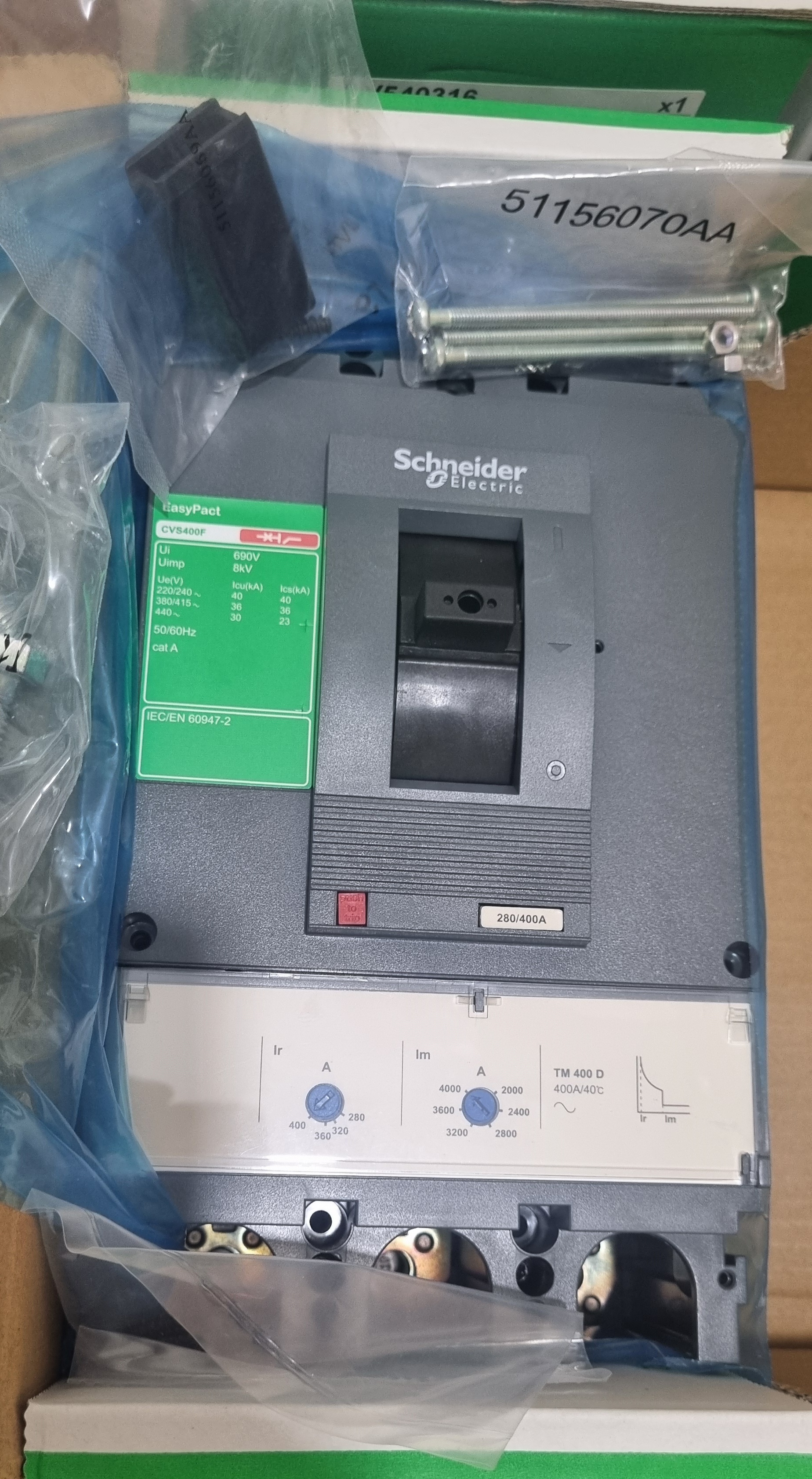 کلید اتوماتیک 400 قابل تنظیم EasyPact